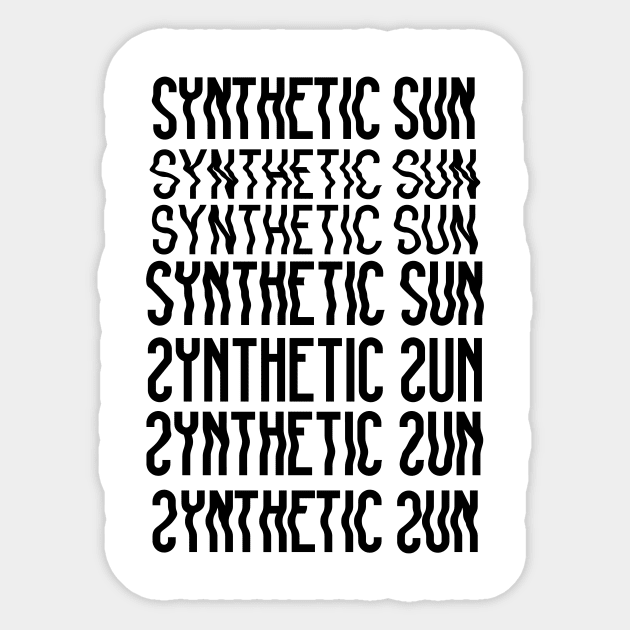 Synthetic Sun Bars Sticker by SWAMPMEAT